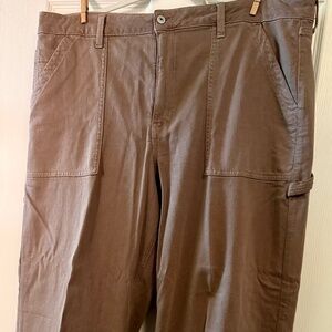 American Eagle wide leg brown/tan jeans